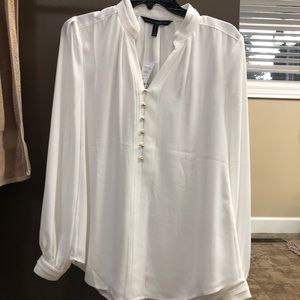 White dressy blouse. White House black market.